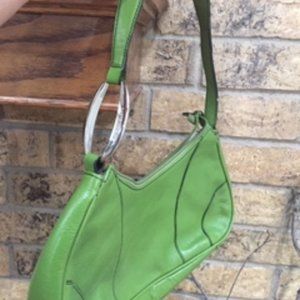 VINTAGE FRANCO SARTO GREEN  LEATHER PURSE